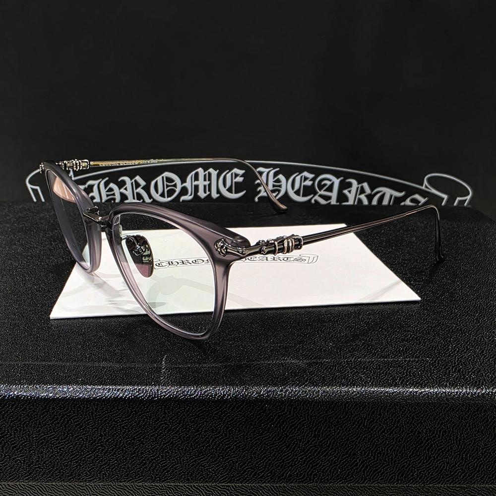 Chrome Hearts Shagas Matte Gray Silver Eyeglasses