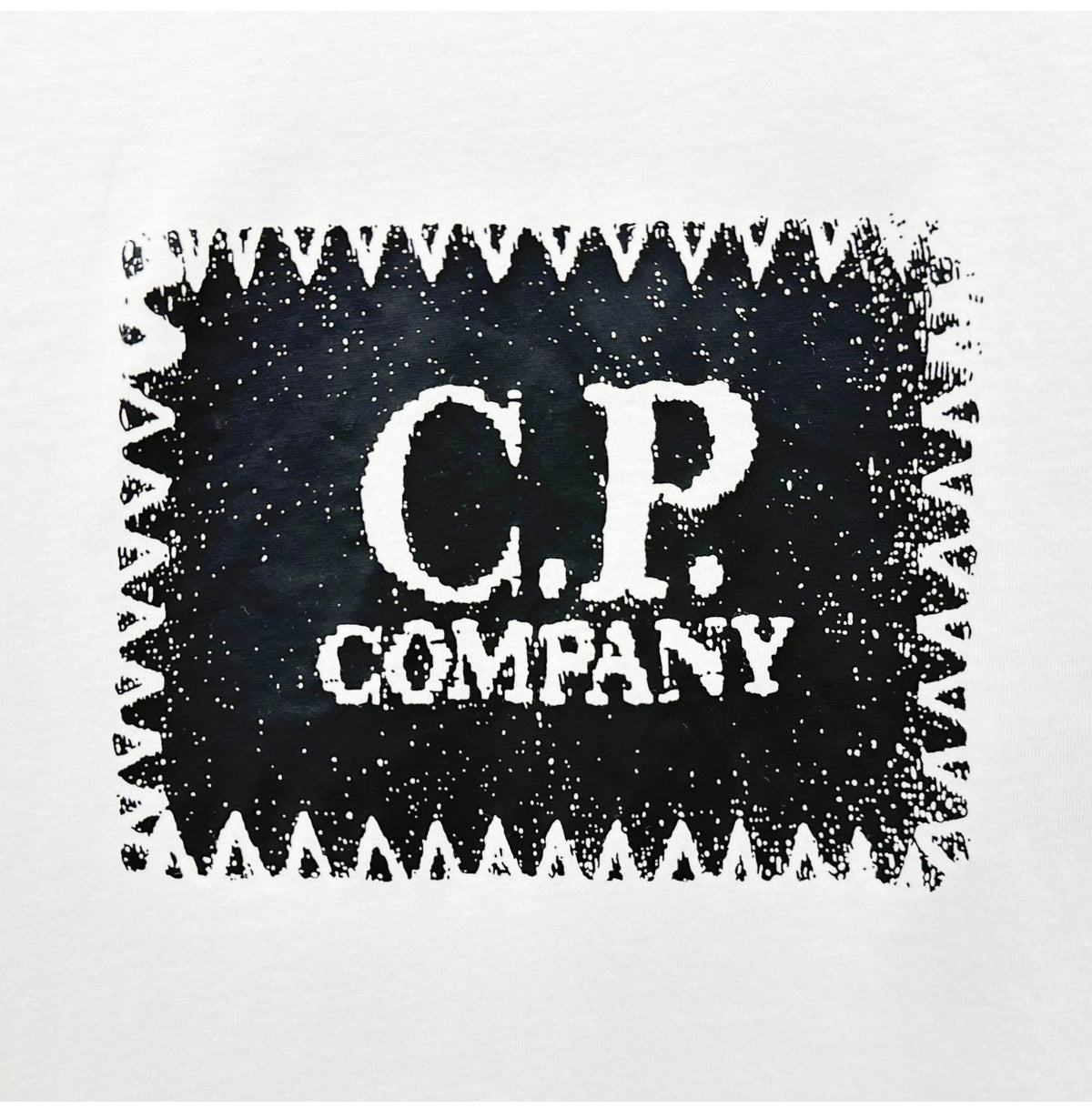 CP Company Label Logo Print Short Sleeve T-Shirt White Men