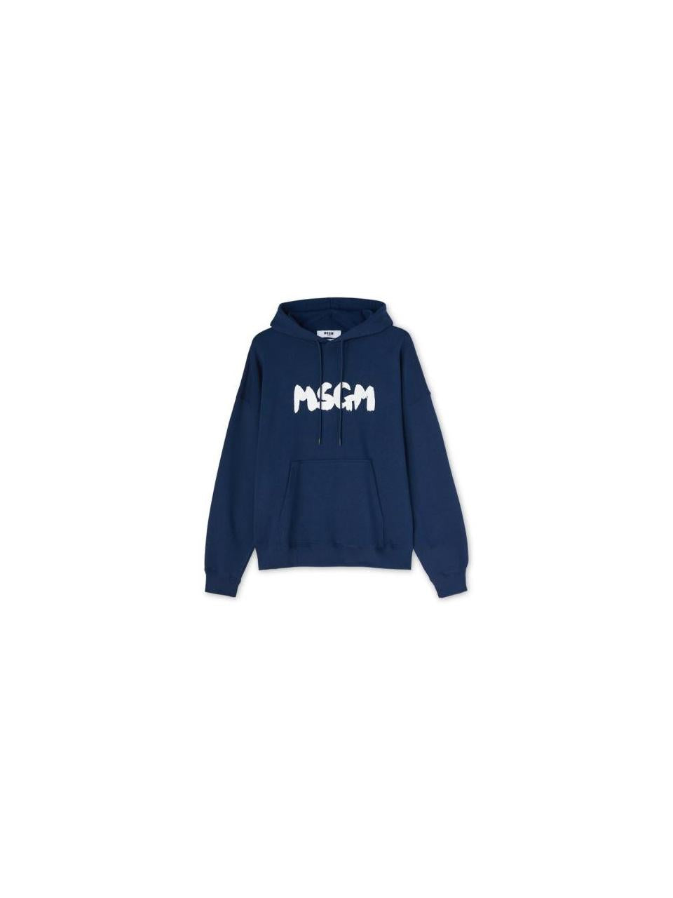 MSGM Logo Hooded Sweatshirt for Men 3640MM127 247000 89