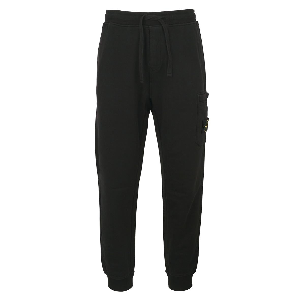 STONE ISLAND Logo Patch Cotton Fleece Jogger Sweatpants