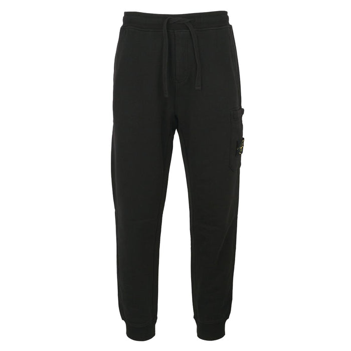 STONE ISLAND Logo Patch Cotton Fleece Jogger Sweatpants