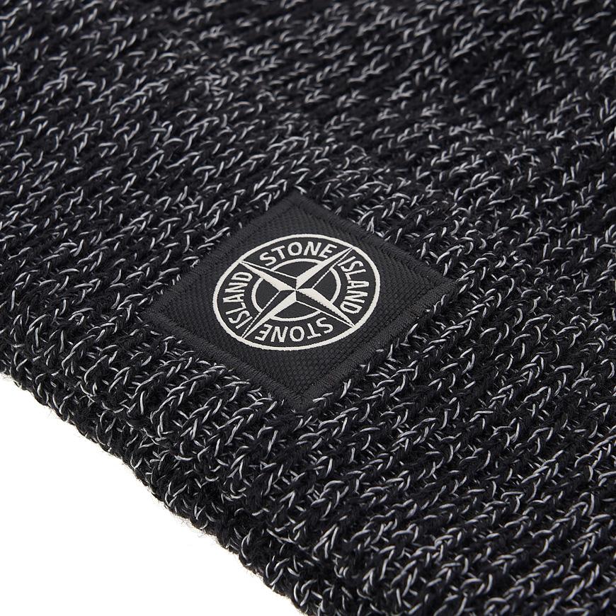 STONE ISLAND Unisex Knit Reflective Beanie K2S15N100001 S00L3 V0M29