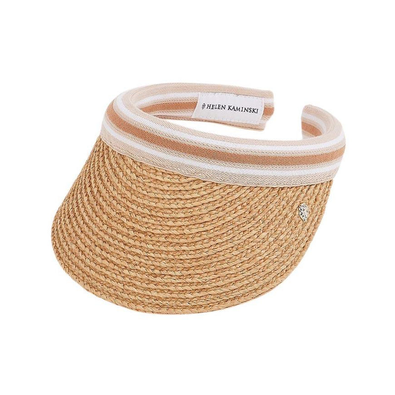 HELEN KAMINSKI Bianca 8 Visor Hat Women’s Natural HAT52203 NATURAL NOUGAT STRIPE