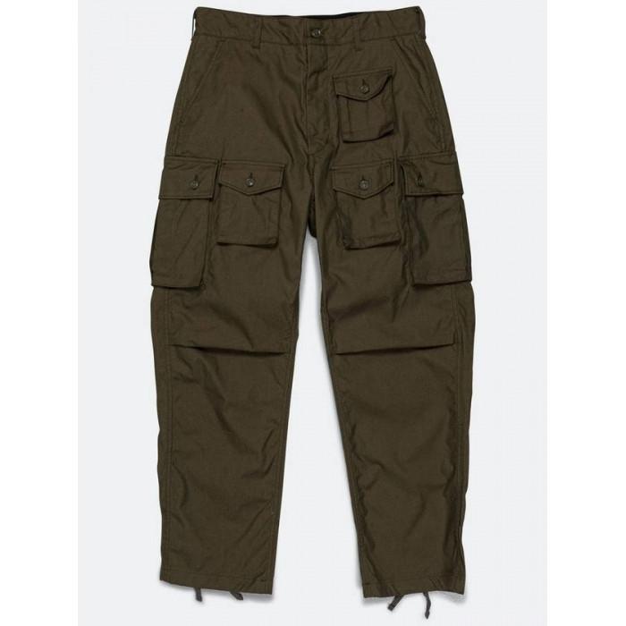 Engineered Garments Olive CP Weather Poplin FA Pant Classic 23F1F016 NQ297 EU001