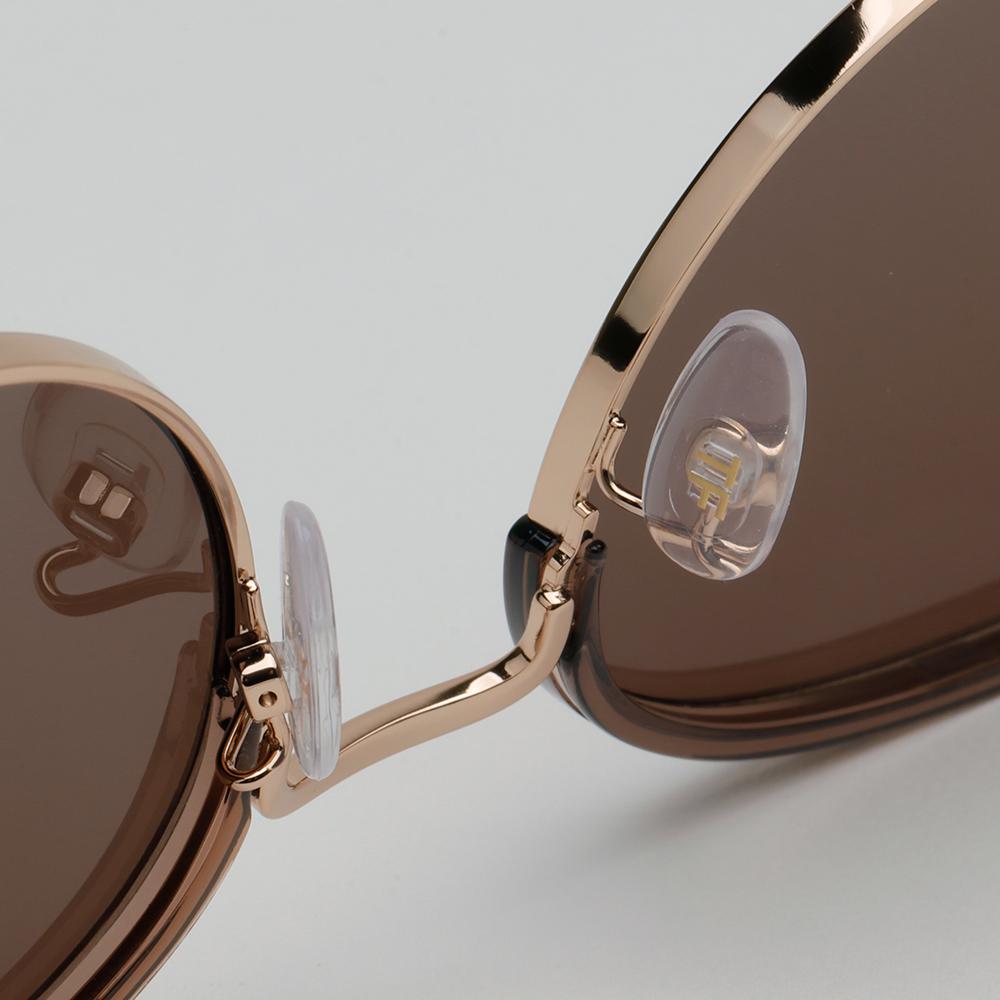 TOM FORD Round Clear Half-Rim Sunglasses Unisex Fashion TF898K 45E