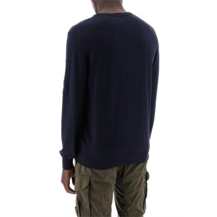 CP Company Crepe Knit Navy T-Shirt 16CMKN109A