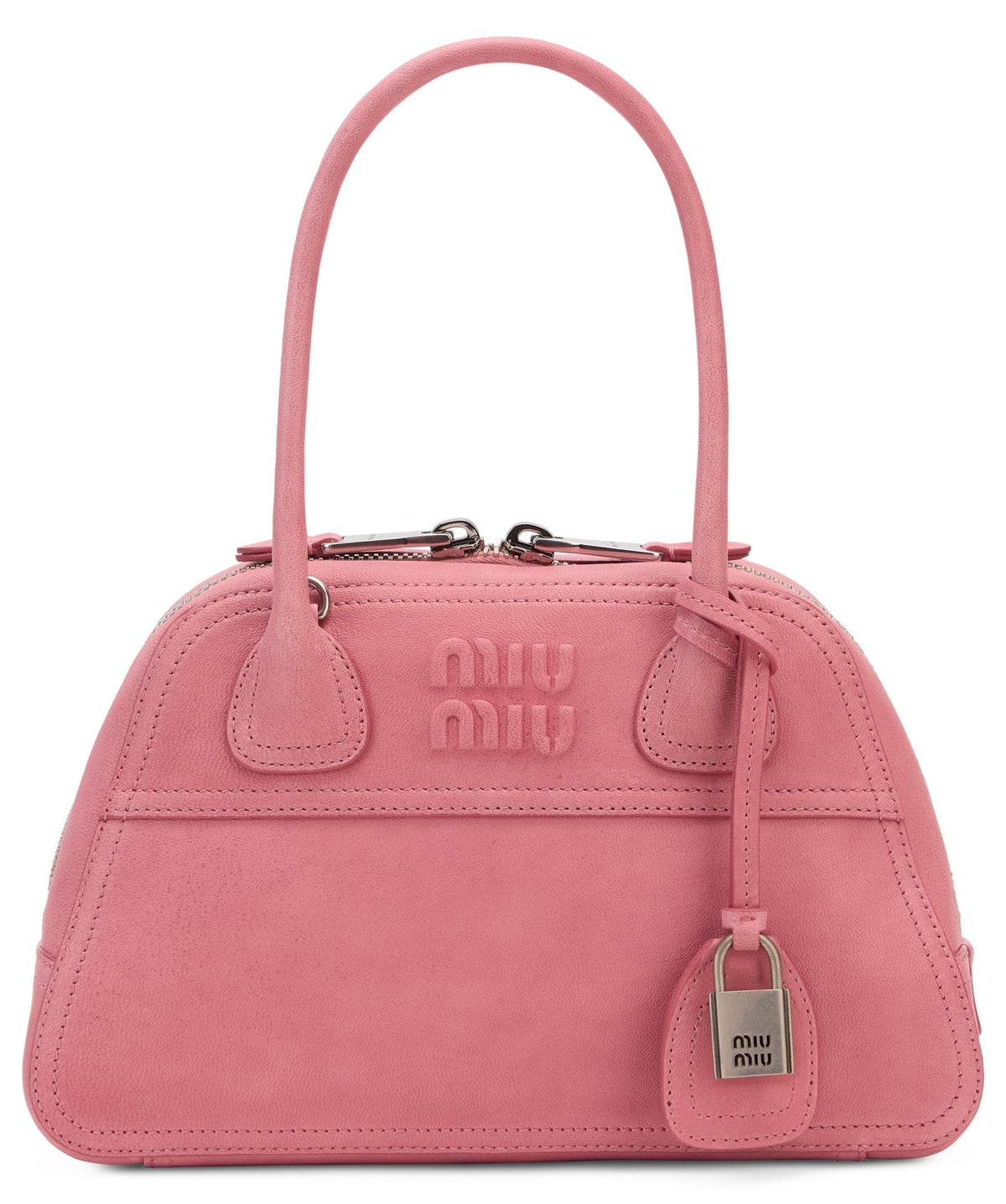 Miu Miu Navy Leather Tote Bag