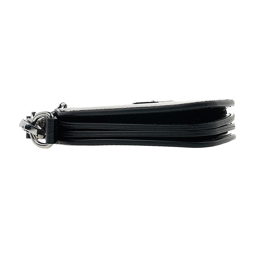 Vivienne Westwood Women’s Heart Wristlet Clutch Black Leather