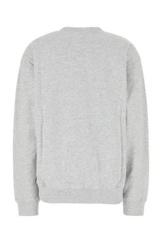 SPORTY&RICH Heather Gray Navy Long Sleeve Sweatshirt ST071516218 GY03