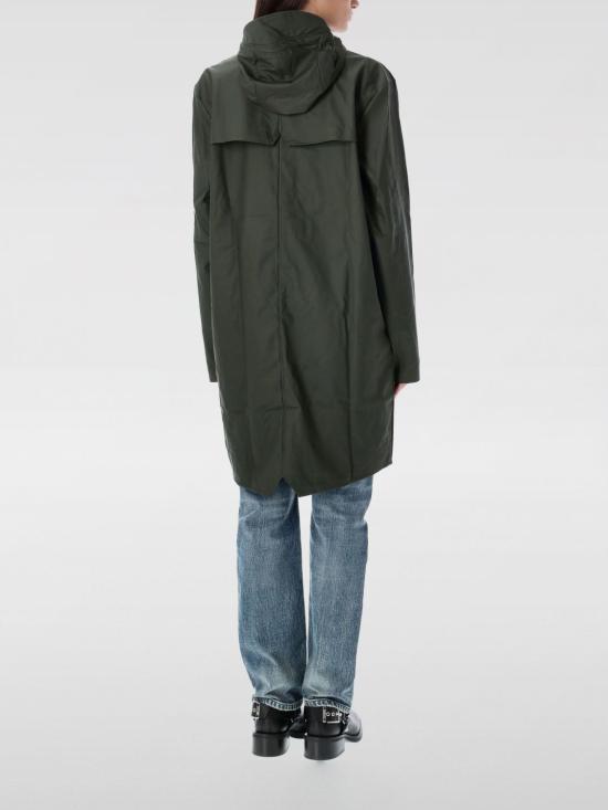 RAINS Lightweight Waterproof Rain Coat for Men 1202003 GREEN DOM