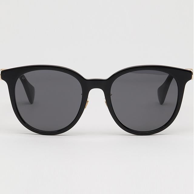 GUCCI Black Acetate Asian Fit Unisex Sunglasses