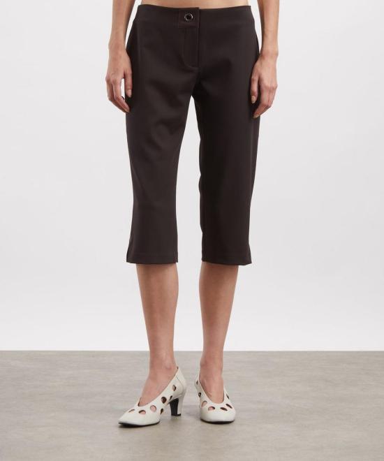 Paloma Wool Black Cotton High-Waisted Short Shorts WV4012326 BROWN DOM