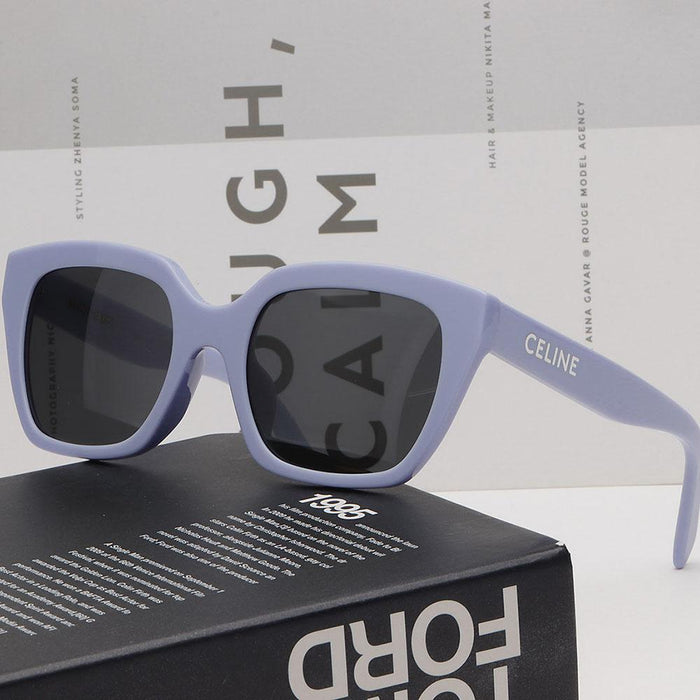 CELINE Monochrom 03 Lilac Square Acetate Sunglasses Asian Fit