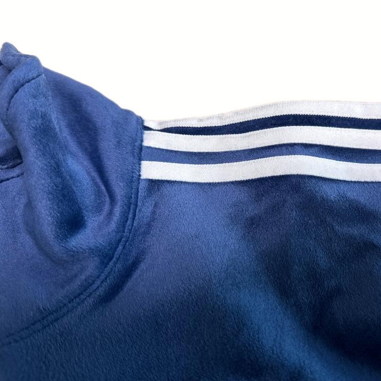 Adidas Originals Firebird Velour Velvet Track Top Jacket Navy KQ5475