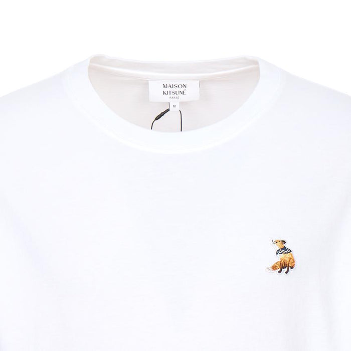 Maison Kitsune Dreaming Fox Mens Short Sleeve T-Shirt White