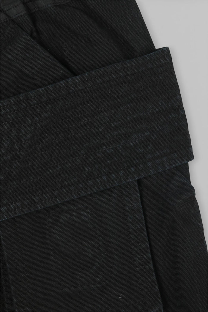 Rick Owens DRKSHDW Black Cotton Canvas Creatch Cargo Pants DU01E3376 CVS 09