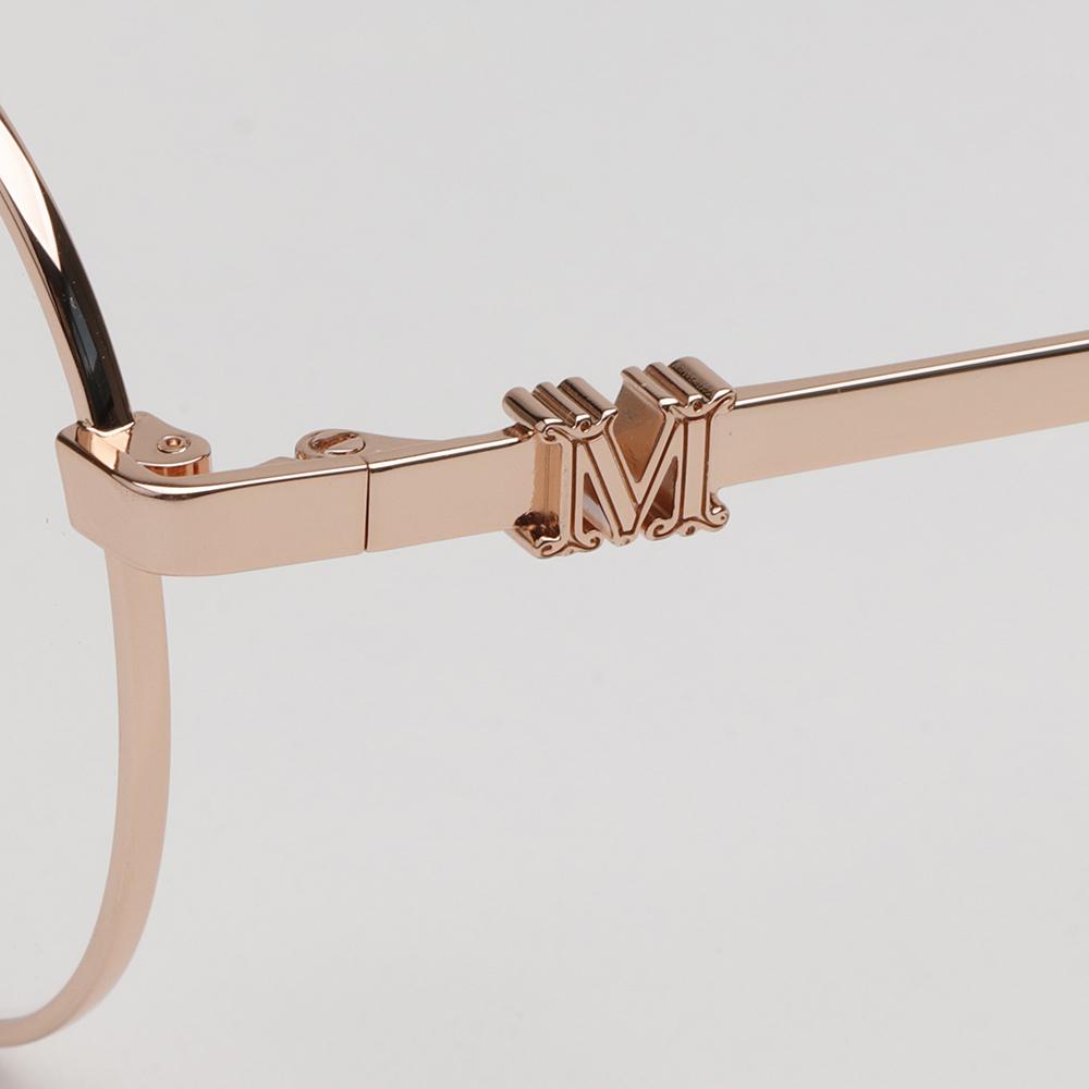 Max Mara Rose Gold Metal Eyeglass Frame Unisex Fashion Glasses MM5081 033