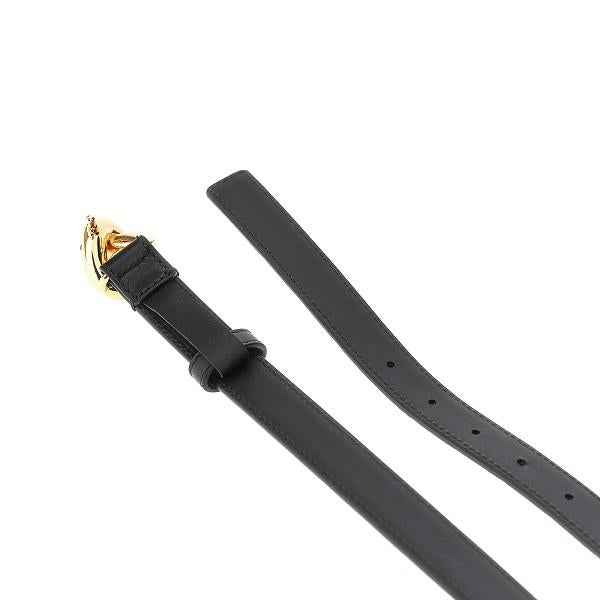 Bottega Veneta Black Leather Belt