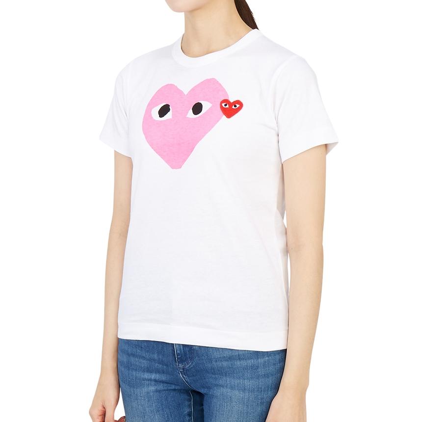 Comme des Garcons Red Heart Patch Short Sleeve T-Shirt Unisex AZ T105 051 4