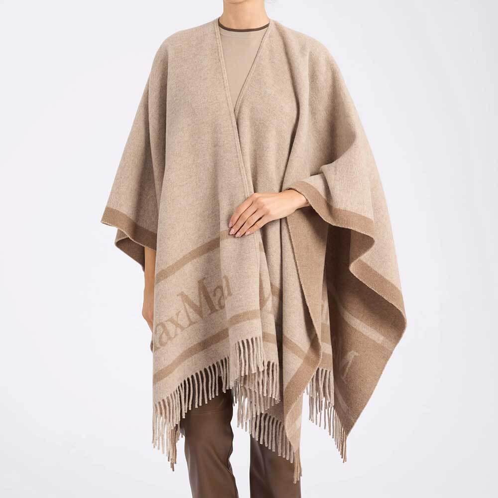 Max Mara Hilde Wool Cape Coat for Women 24546071600 001