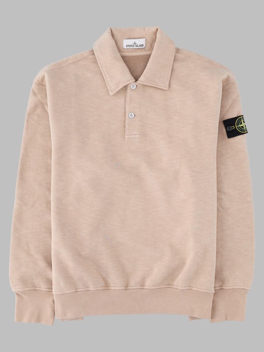 STONE ISLAND Cotton Fleece Crewneck Sweatshirt Men’s Navy