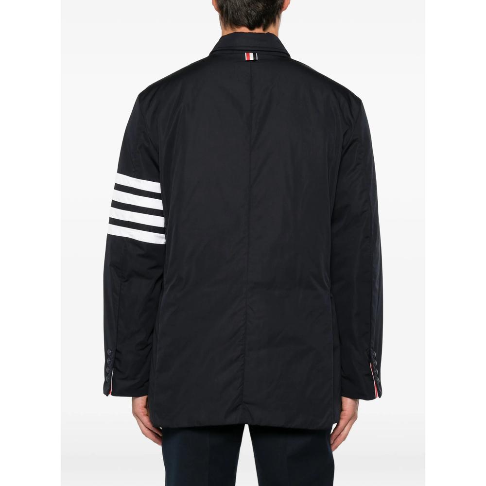 THOM BROWNE Down Puffer Bomber Jacket Navy Men