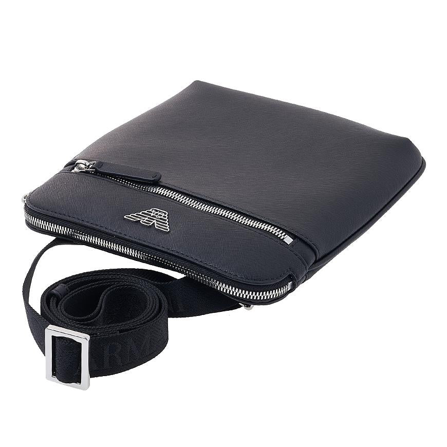 Emporio Armani Men's Logo Crossbody Bag Navy Synthetic