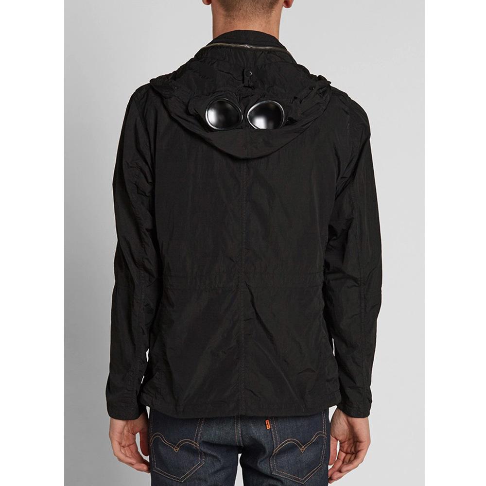 CP Company Goggle Zip-Up Hooded Jacket Black