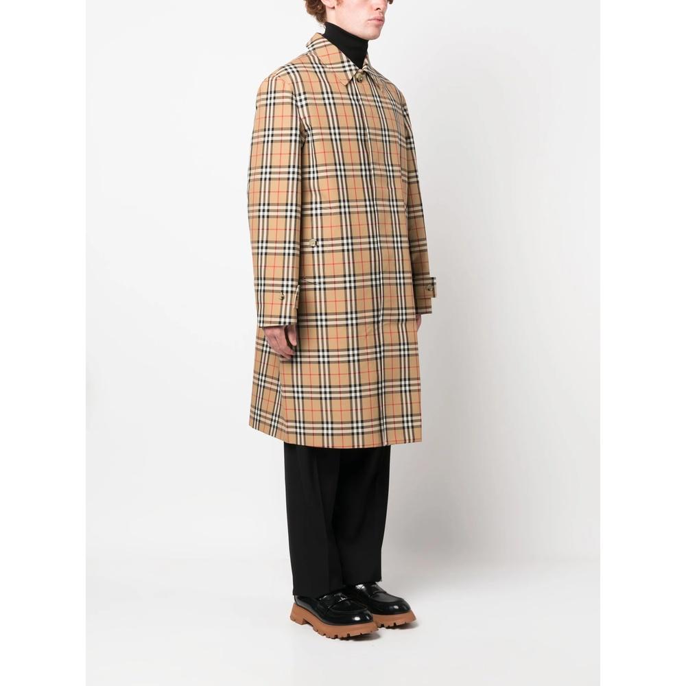 BURBERRY Vintage Check Wool Blend Men’s Coat
