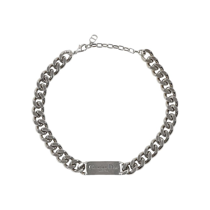 DIOR Chain Link Necklace Silver-Tone Men’s Jewelry