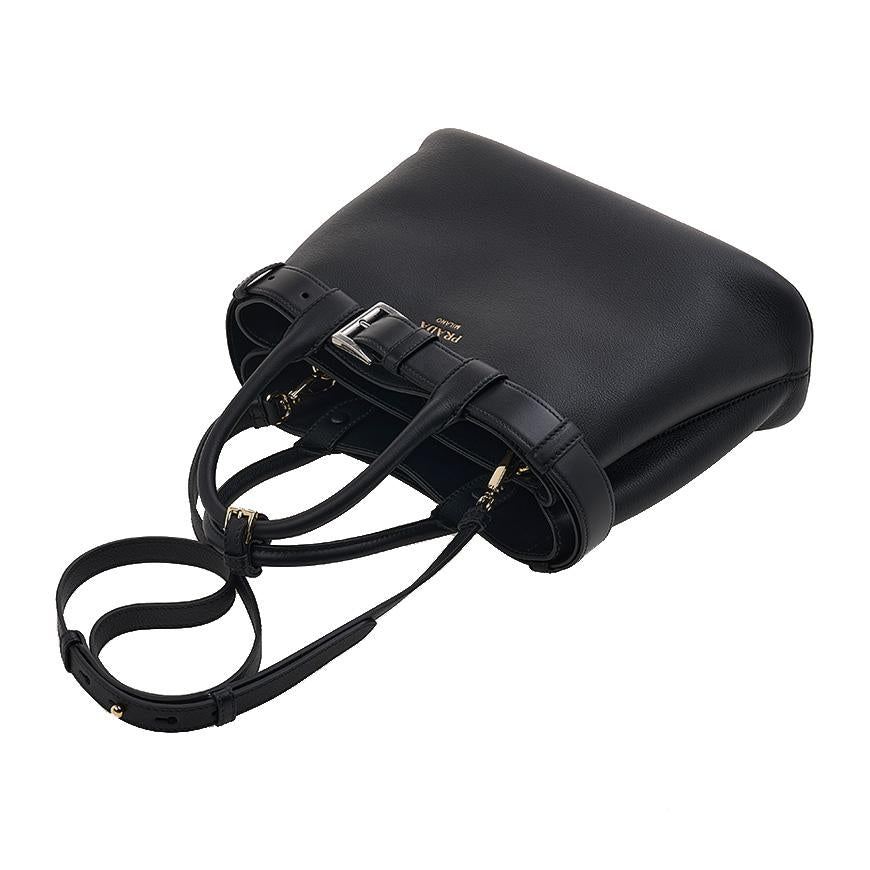 PRADA FW24 Women’s Buckle Medium Shoulder Bag 1BA434 2CY9 F0002 OBO