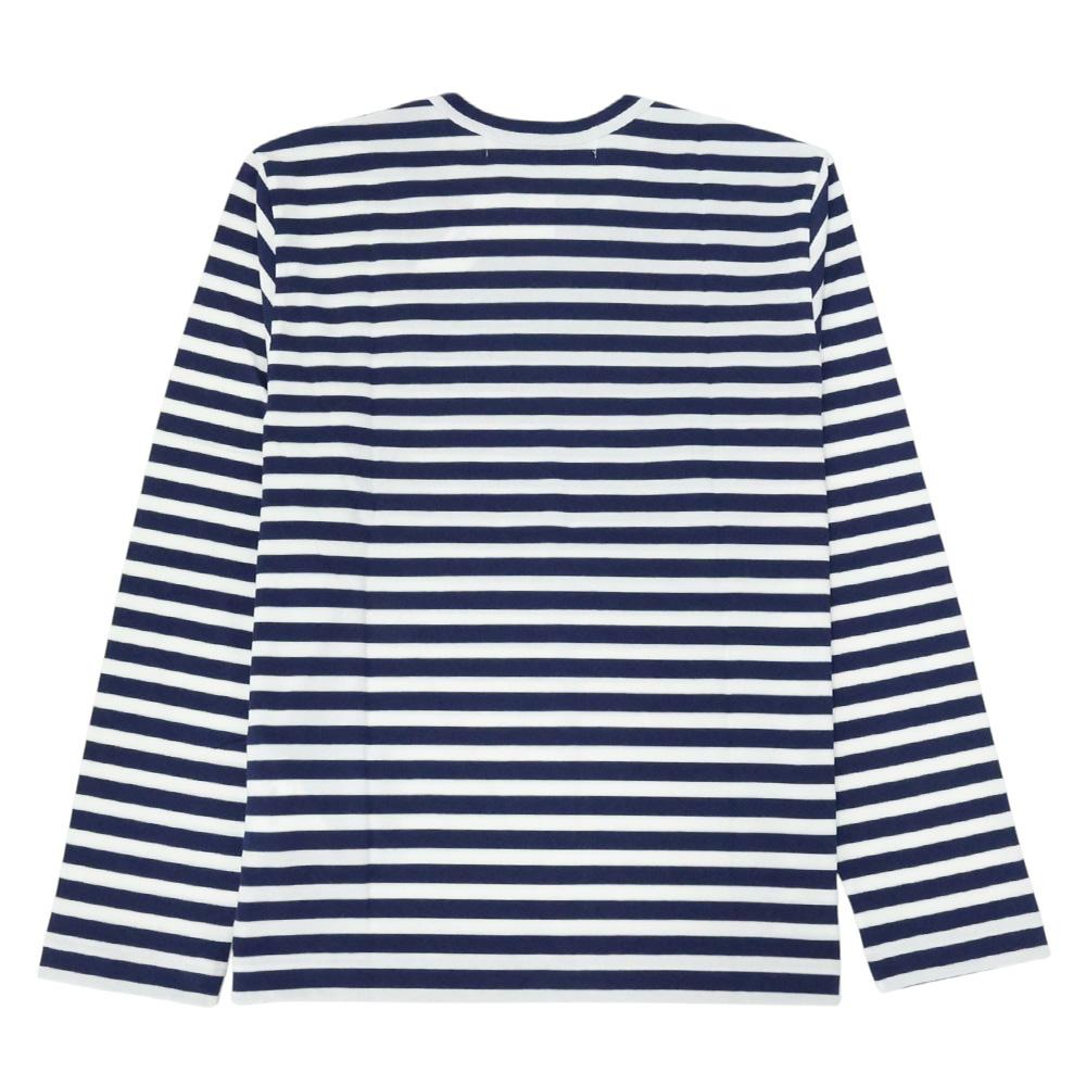 Comme des Garcons Unisex Long Sleeve T-Shirt with Red Heart Patch