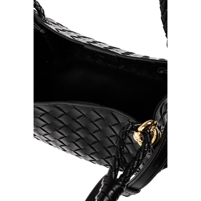 Bottega Veneta Parachute Medium Leather Tote Bag Black