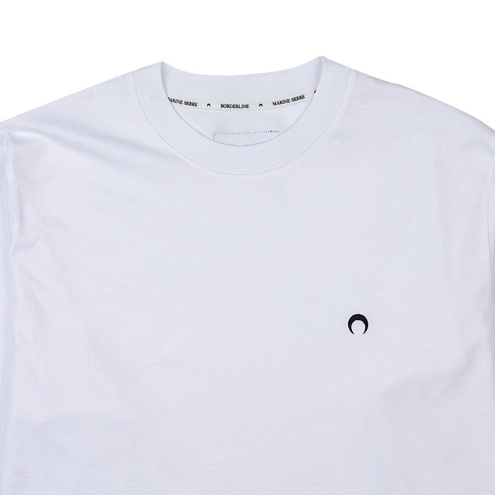 Marine Serre Men’s Moon Logo Embroidered T-Shirt