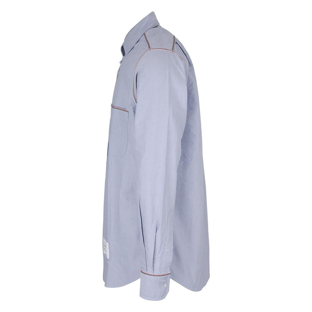 THOM BROWNE Stripe Edge Oxford Long Sleeve Shirt