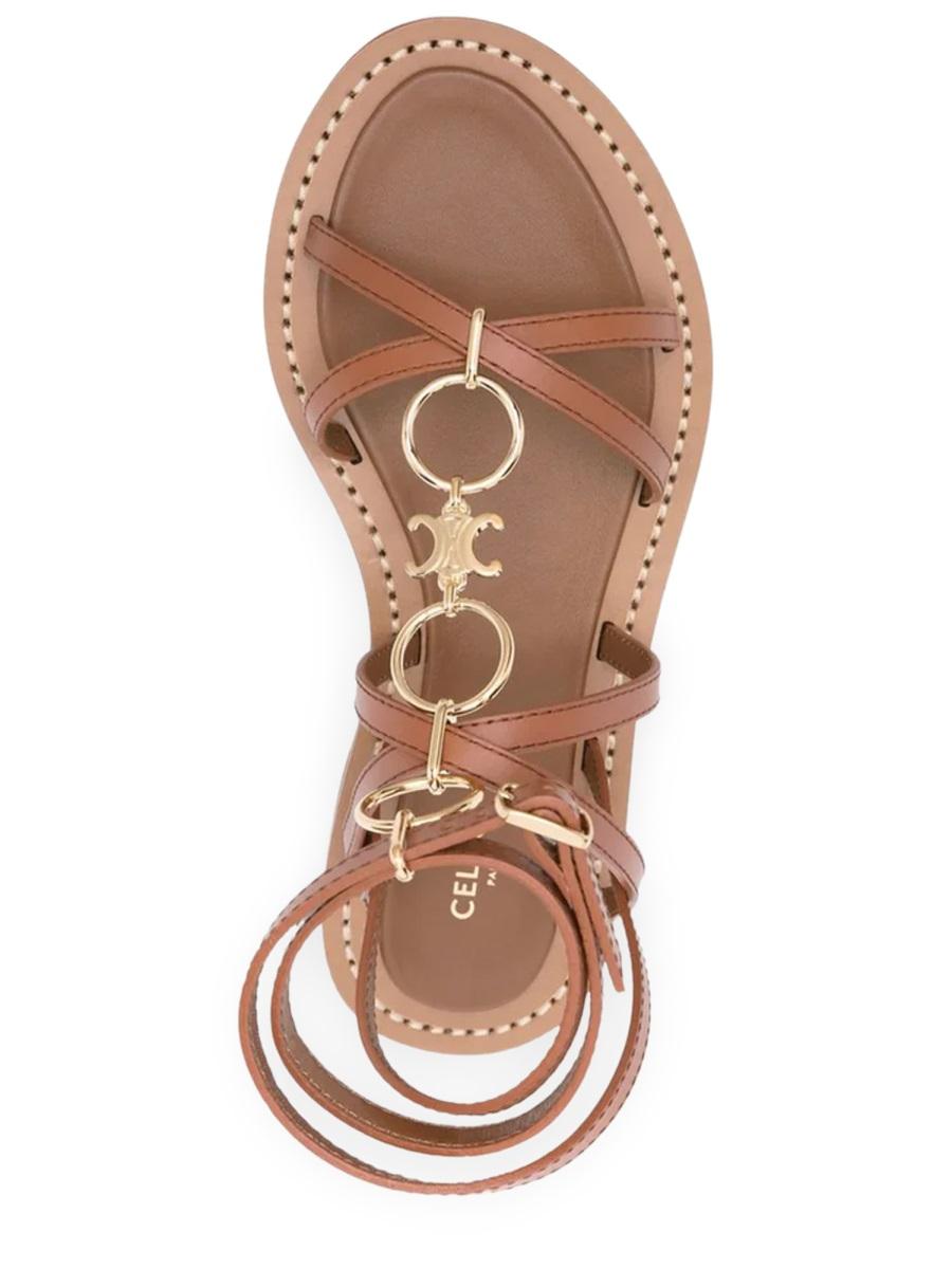 CELINE Leather Sandals Women’s Black Fashion Sandals