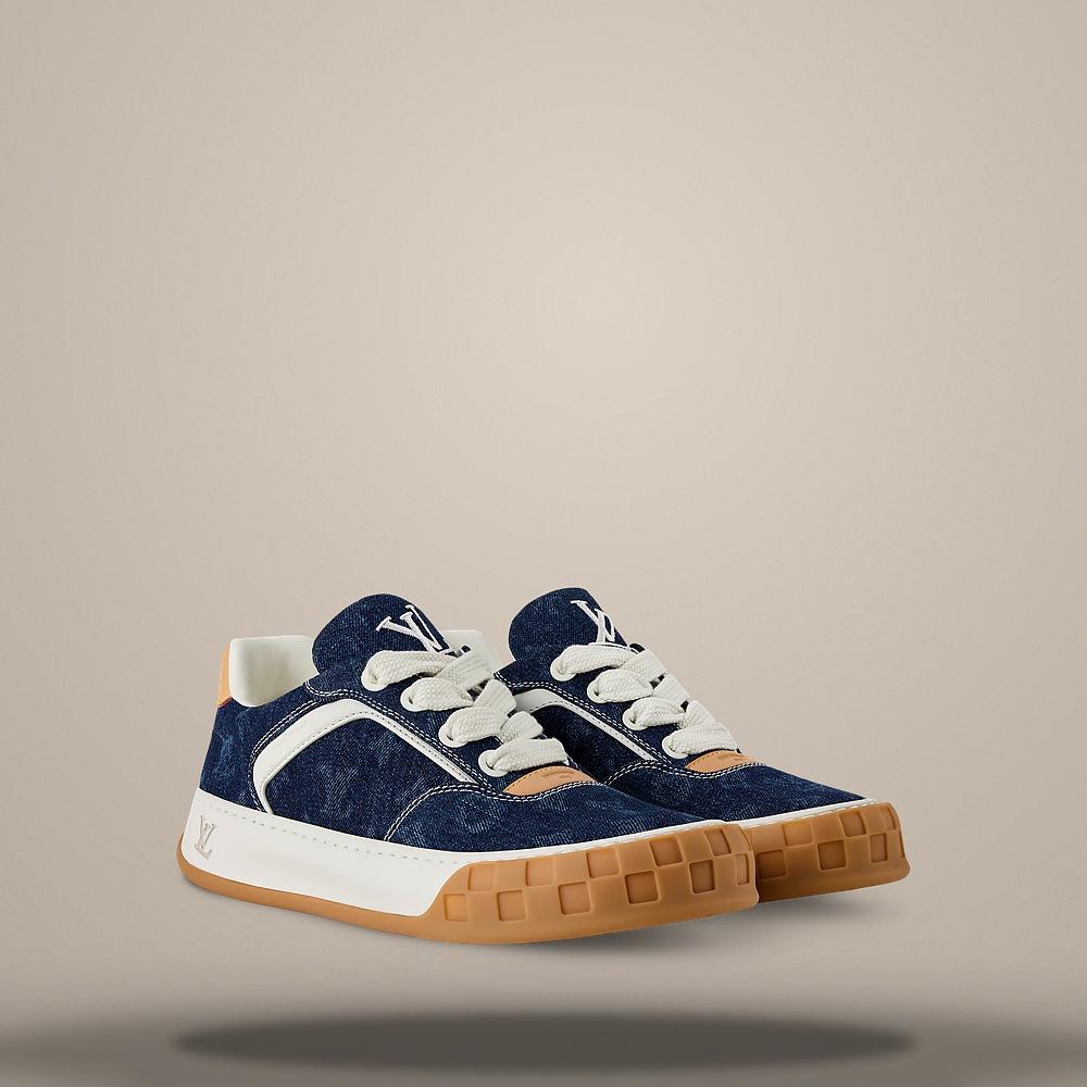 Louis Vuitton Blue LV Tilted Low-Top Sneakers 1AKN68