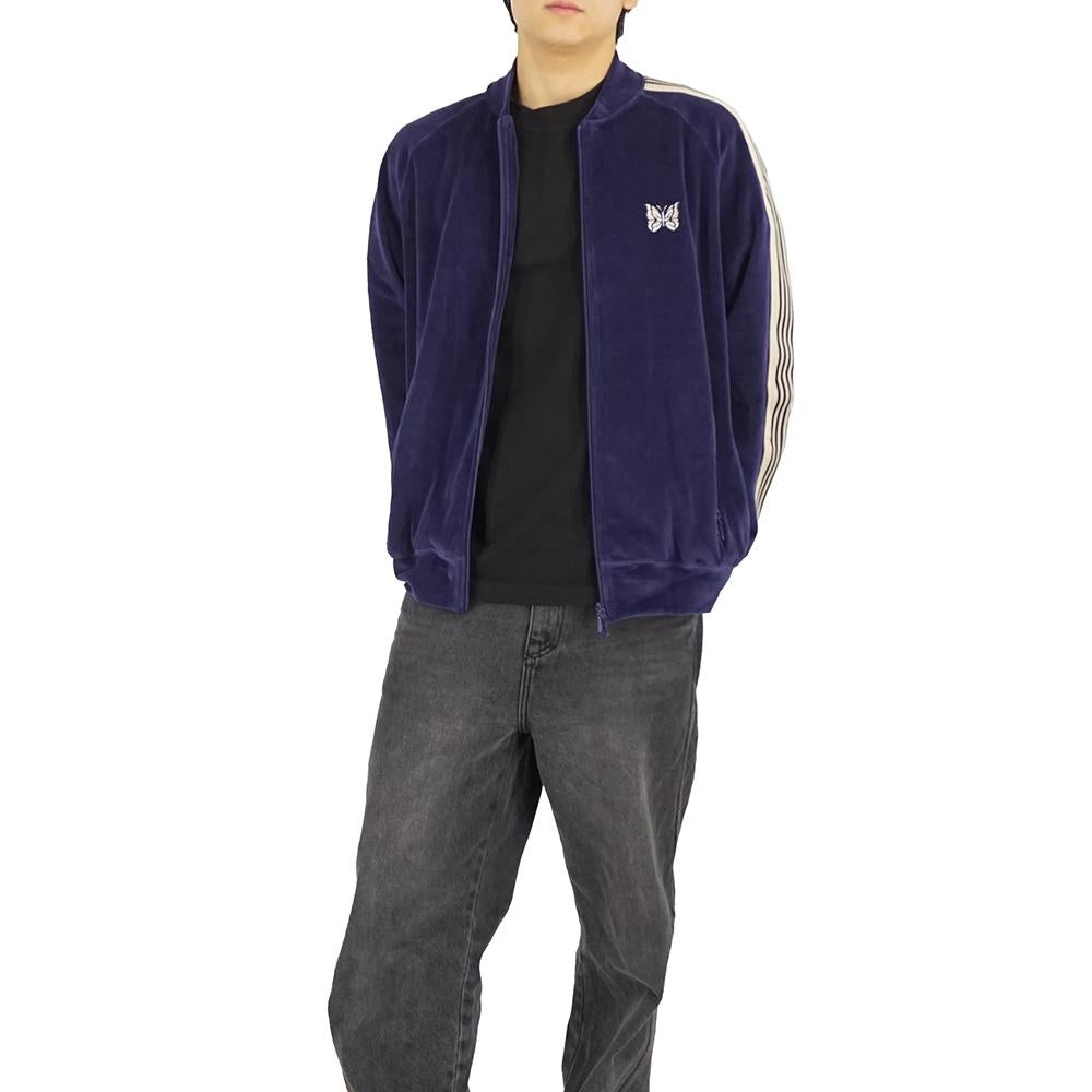 NEEDLES Velour Track Jacket Navy Unisex