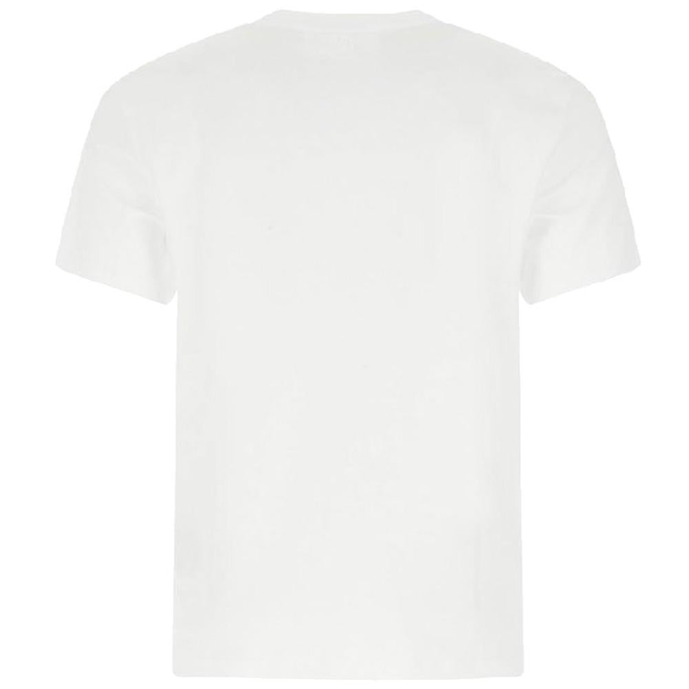 AMI Women’s Heart Small Logo T-Shirt White Cotton