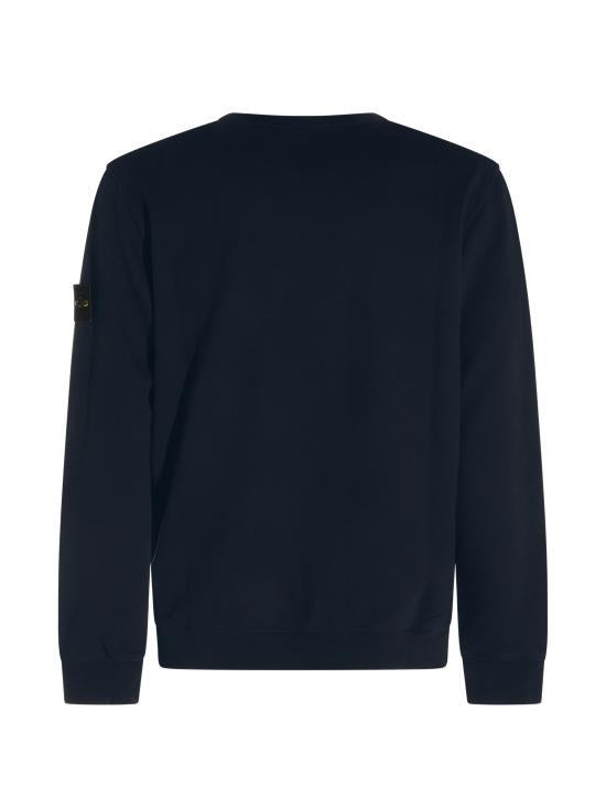 STONE ISLAND Cotton Fleece Sweatshirt for Men 6100049 S0A20 V0020 NAVY BLUE DOM