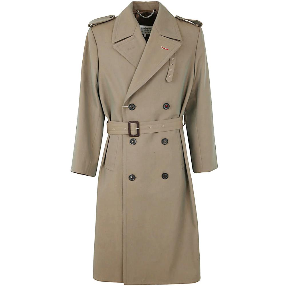 Maison Margiela Stitch Belted Trench Coat for Men SI1AH0002 S54159 154