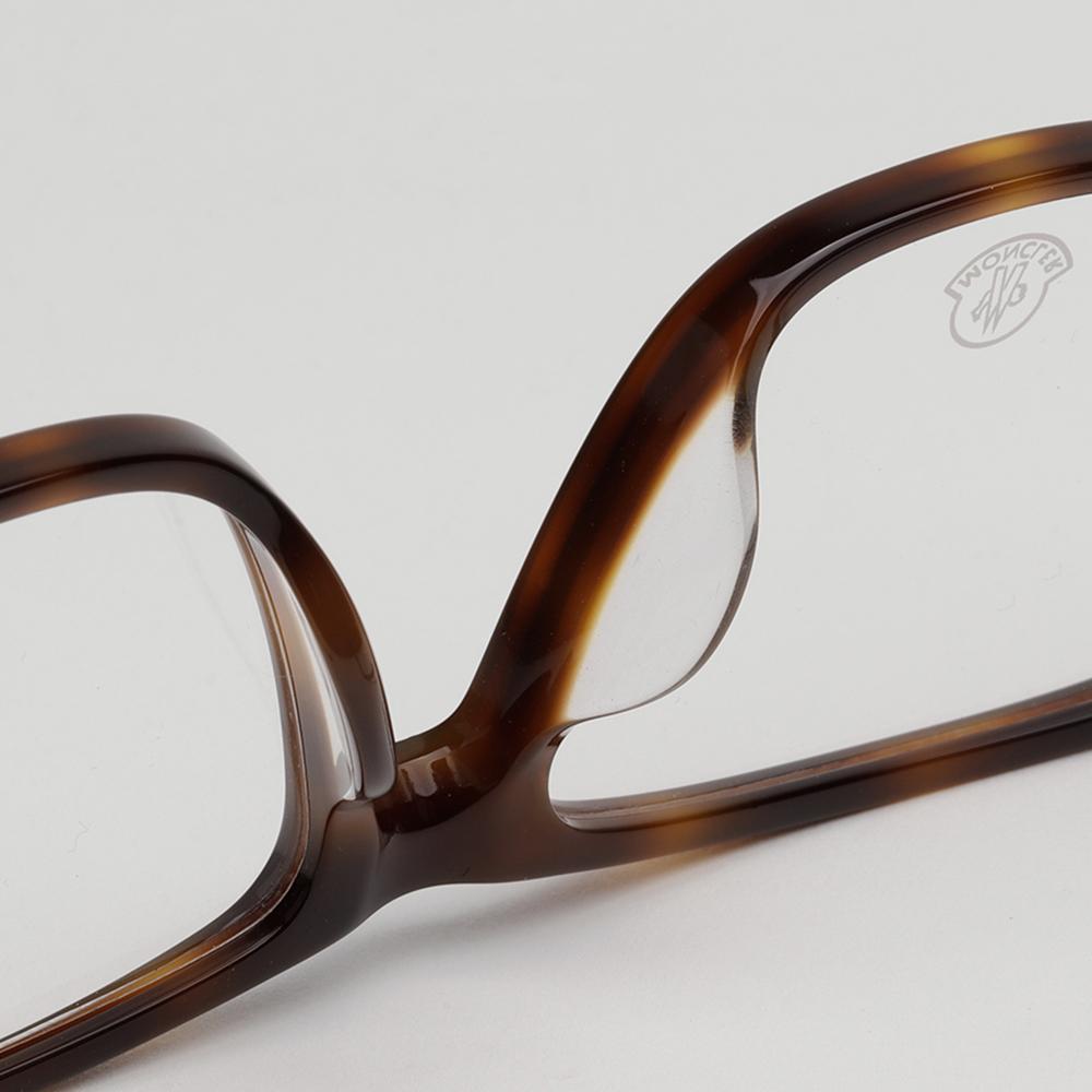 Moncler Tortoise Square Acetate Eyeglasses Asian Fit Unisex ML5205F 052