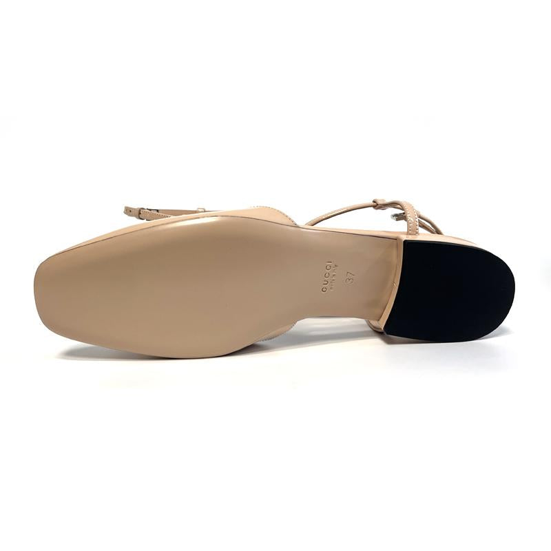 GUCCI Leather Ballet Flats 754136 BK000