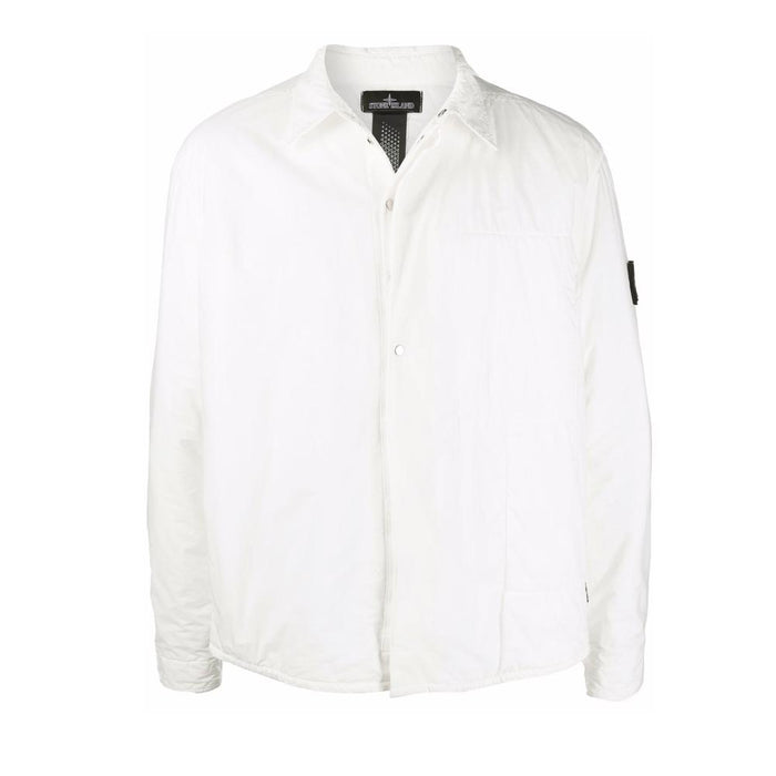 STONE ISLAND Shadow Project Badge Shirt Jacket White 761910412 V0099