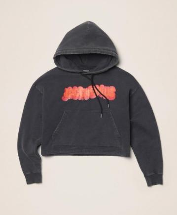 JACQUEMUS Clay Logo Cropped Hoodie 223js050