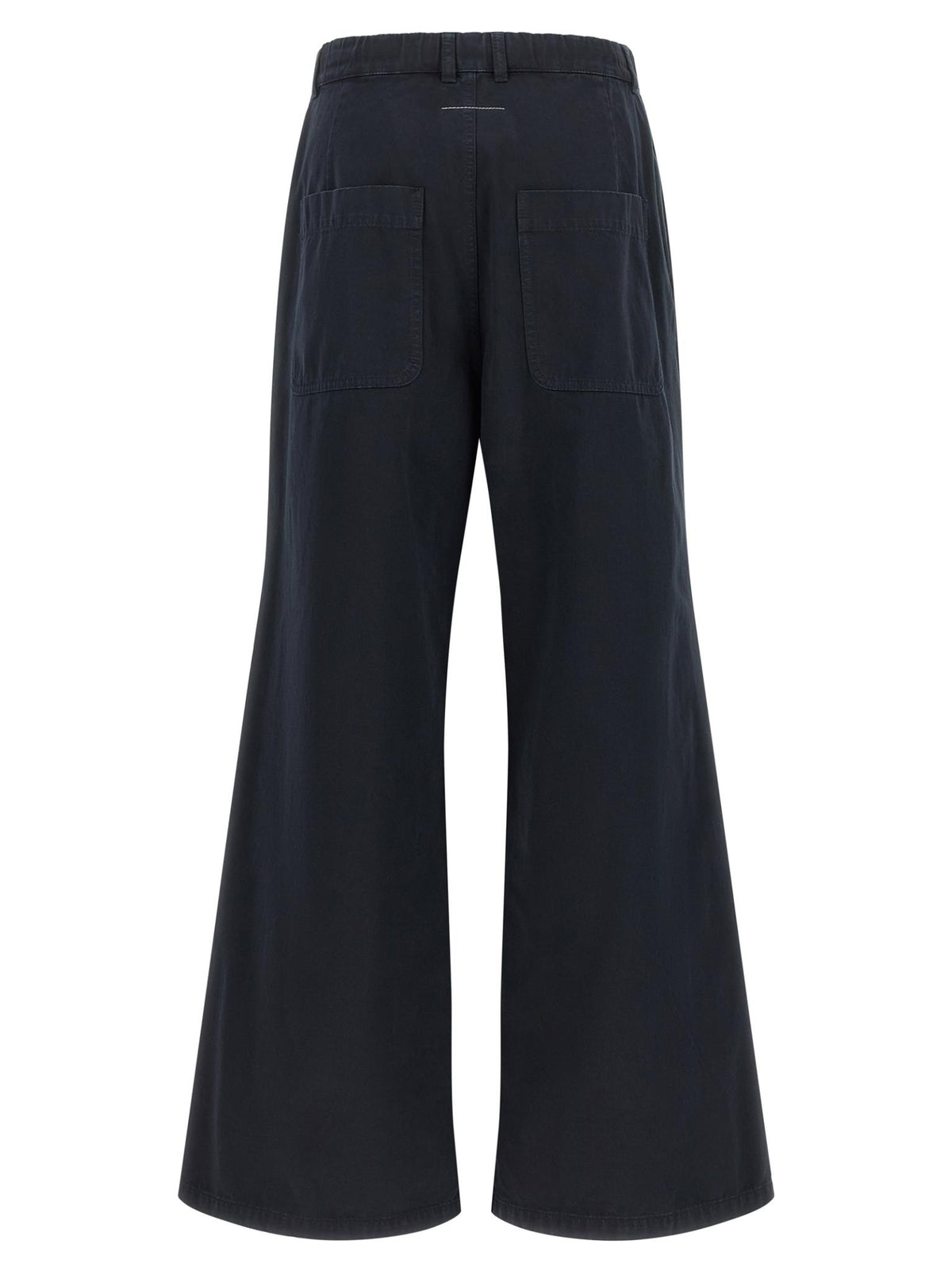 Maison Margiela Black Wool Cropped Trousers