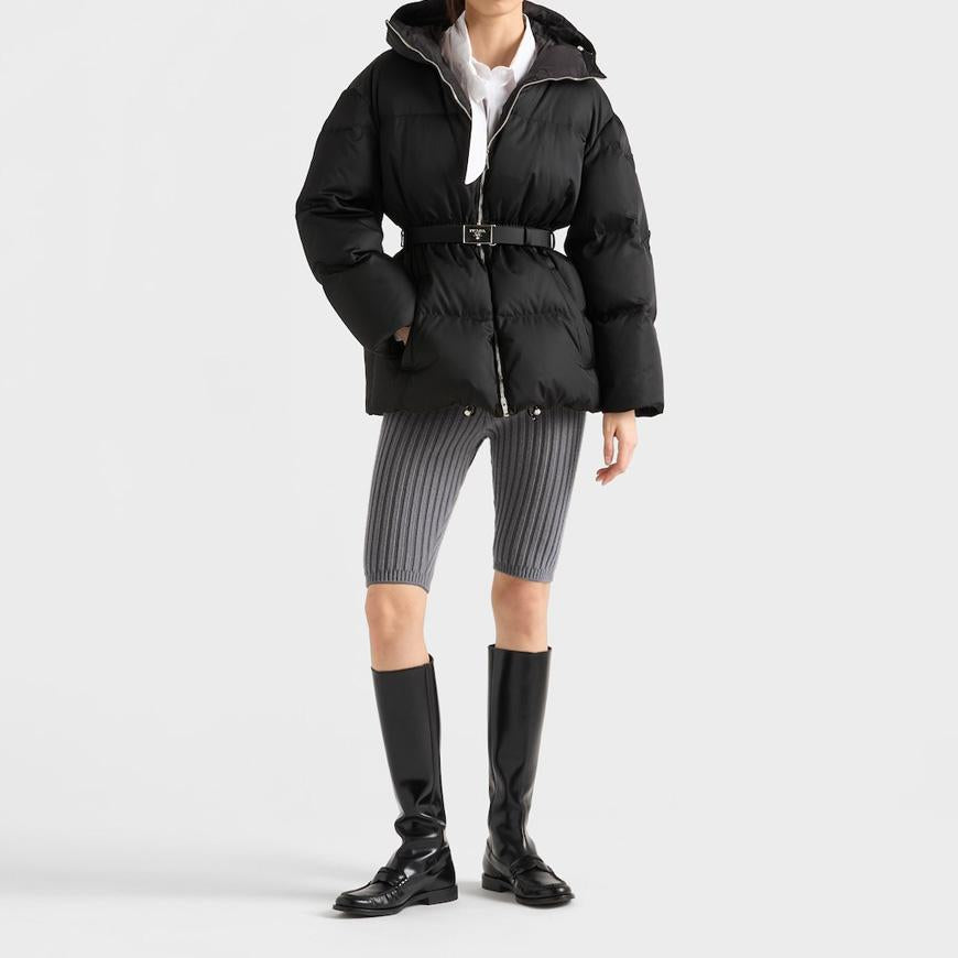 PRADA Re-Nylon Hooded Down Puffer Jacket for Women 29X214 1WQ8 F0002