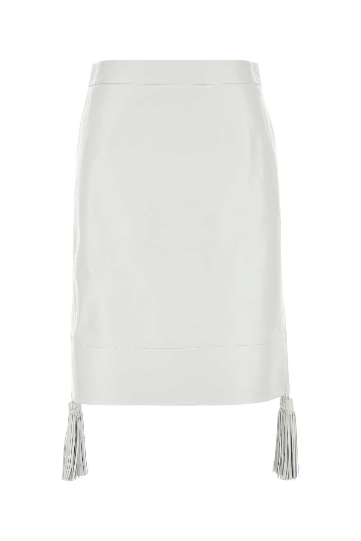 Bottega Veneta Beige Wool Midi Skirt