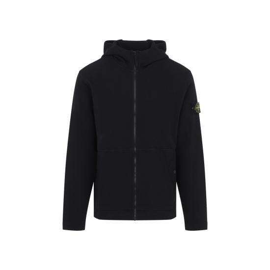 STONE ISLAND Women’s Cotton Hooded Sweatshir L2S15 6100020 S0472 V0029 BLACK DOM