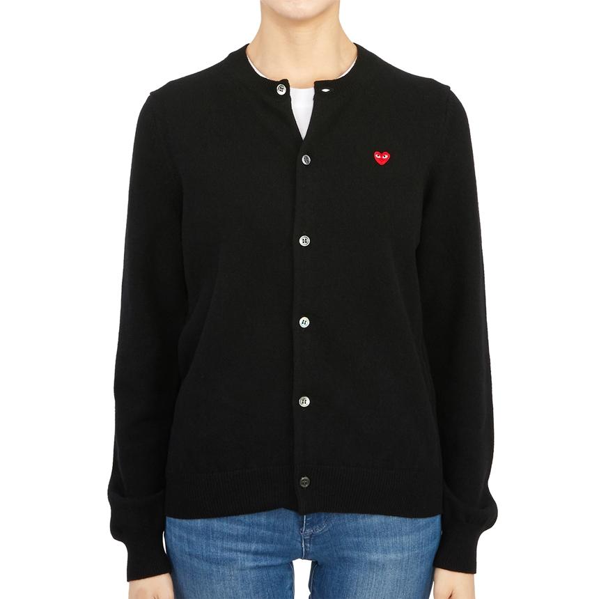 Comme des Garcons Mini Red Heart Logo Women’s Cardigan AZ N079 051 1